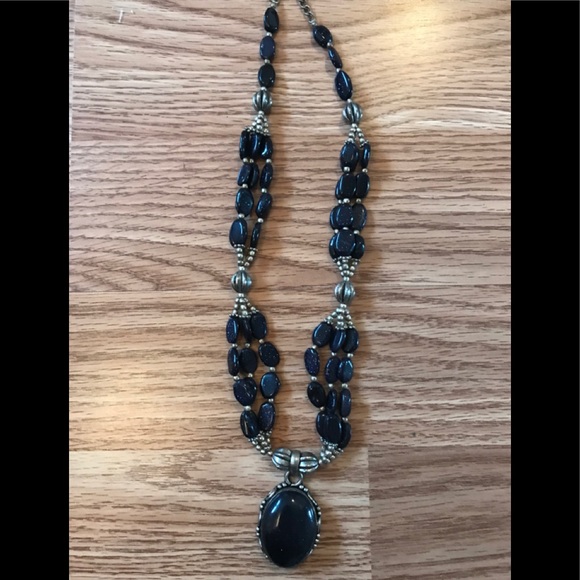 Handmade gemstone necklace.   RD/BX - Picture 2 of 2